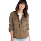Sanctuary Sanctuary Roy Frayed Surplus Jacket - New Brown Olive-xs