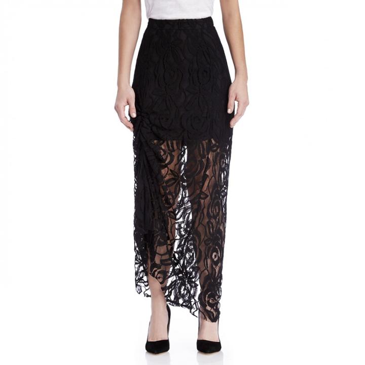 Stylesaint Stylesaint Brynn Maxi Skirt - Black-x-small