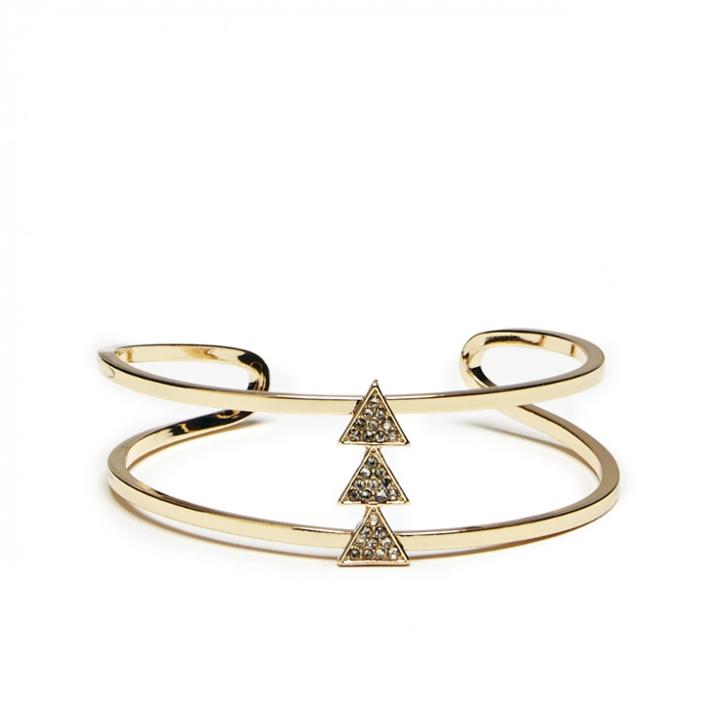 Sole Society Sole Society Pave Triangle Bracelet - Gold-one Size