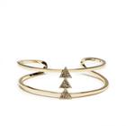 Sole Society Sole Society Pave Triangle Bracelet - Gold-one Size
