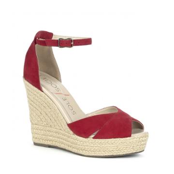 Sole Society Sole Society Louanna Platform Wedge - Red-6