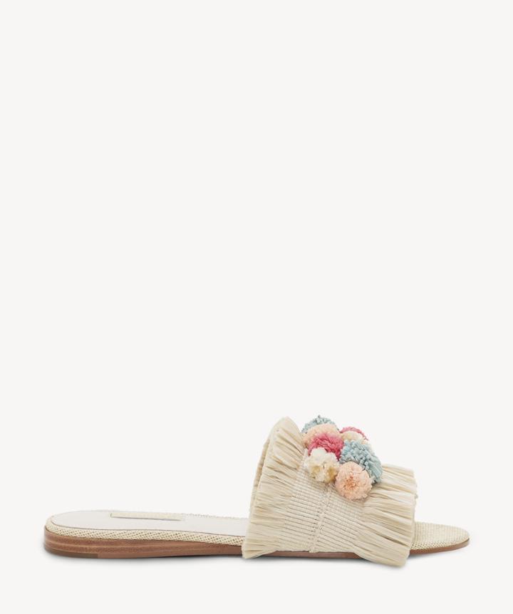 Louise Et Cie Louise Et Cie Arthya Rafia Slide - Nat/pastel Combo-6