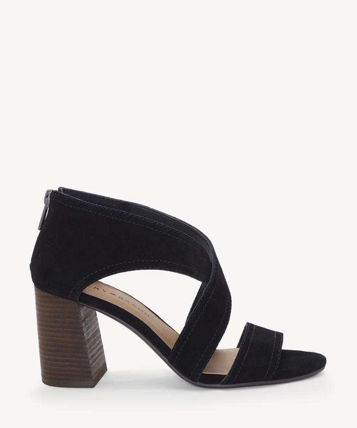 Lucky Brand Lucky Brand Women's Vidva Criss Cross Sandals Black Size 5 Suede From Sole Society
