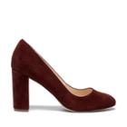 Sole Society Sole Society Giselle Block Heel Pump - Red Wine