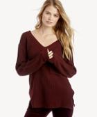Sanctuary Sanctuary Women's Amare V Neck Sweater In Color: Scarlet Size Large From Sole Society