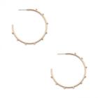 Sole Society Sole Society Crystal Embellished Hoops - Gold-one Size
