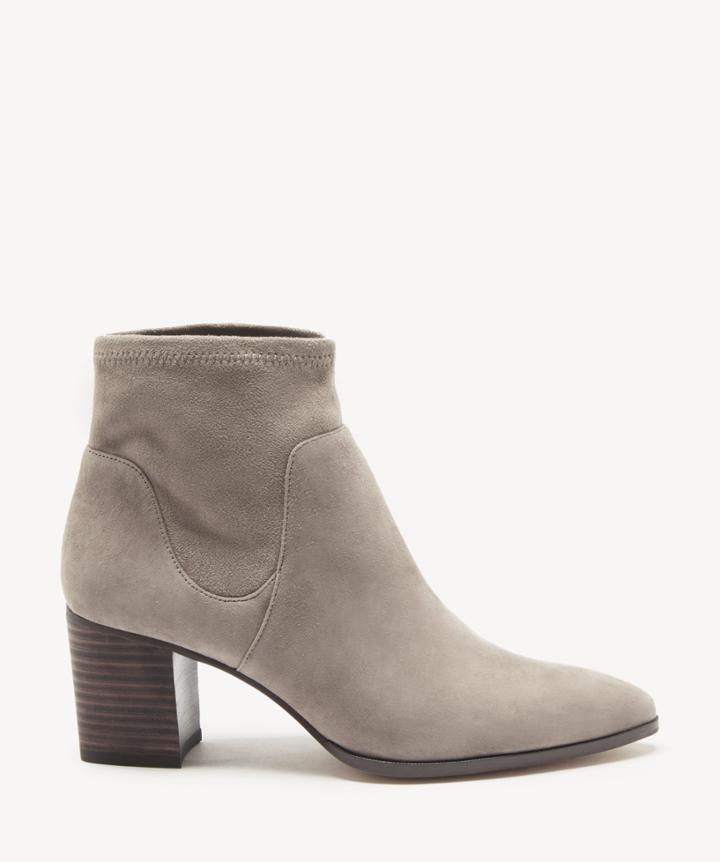 Sole Society Women's Dawnina Stretch Bootie Porcini Size 5 Suede Microsuede From Sole Society