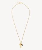 Sole Society Women's Oval Charm Necklace Vintage Gold One Size From Sole Society