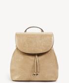 Sole Society Sole Society Hawna Backpack Vegan Mini Metallic Safari Leather Size Os