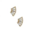 Sole Society Sole Society Crystal Fan Earring - Gold-one Size