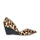 Sole Society Sole Society Jillian Dorsay Wedge - Dark Camel Multi-6