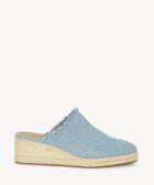 Lucky Brand Lucky Brand Lidwina Closed Toe Wedges Light Denim Size 5 Suede From Sole Society