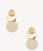 Sole Society Sole Society Tiered Wooden Statement Earrings - Gold-one Size
