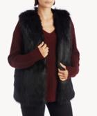 Sole Society Women's Faux Fur Vest Black One Size Acrylic Polyester From Sole Society