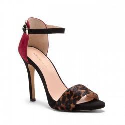 Sole Society Sole Society Sheila Ankle Strap Heel - Brown Ruby Black-9