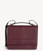 Sole Society Sole Society Krista Vegan Top Handle Crossbody Bag In Color: Oxblood Leather