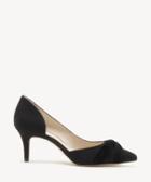 Sole Society Women's Doritza Knotted Pumps Black Size 5 Suede Velvet From Sole Society
