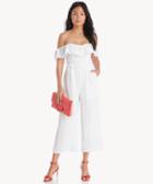 Astr Astr Women's Keely Jumpsuit In Color: White Taupe Stripe Size Xs From Sole Society