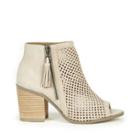 Sole Society Sole Society Dallas Perforated Peep Toe Bootie - French Taupe