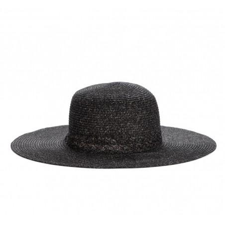 Solesociety Marled Straw Floppy Hat - Black