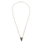 Sole Society Sole Society Plated Prism Pendant Necklace - Labradorite