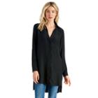 Stylesaint Stylesaint Silk Pleat Back Tunic - Black