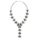 Sole Society Sole Society Confetti Cluster Statement Necklace - Jet Black Combo-one Size