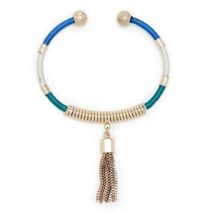Sole Society Sole Society Global Tassel Bracelet - Blue Combo