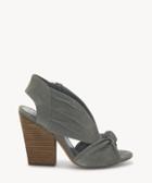 Vince Camuto Vince Camuto Women's Kerra Block Heels Sandals Smoke Stack Size 5 Leather From Sole Society