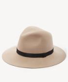 Sole Society Women's Wool Structured Hat With Genuine Suede Band Camel One Size From Sole Society