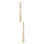 Sole Society Sole Society Hammered Front To Back Earrings - Gold