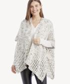 Sole Society Women's Marled Cocoon Wrap Cream Multi One Size Cotton Acrylic From Sole Society