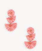 Sole Society Women's Raffia Drop Earrings Coral One Size From Sole Society