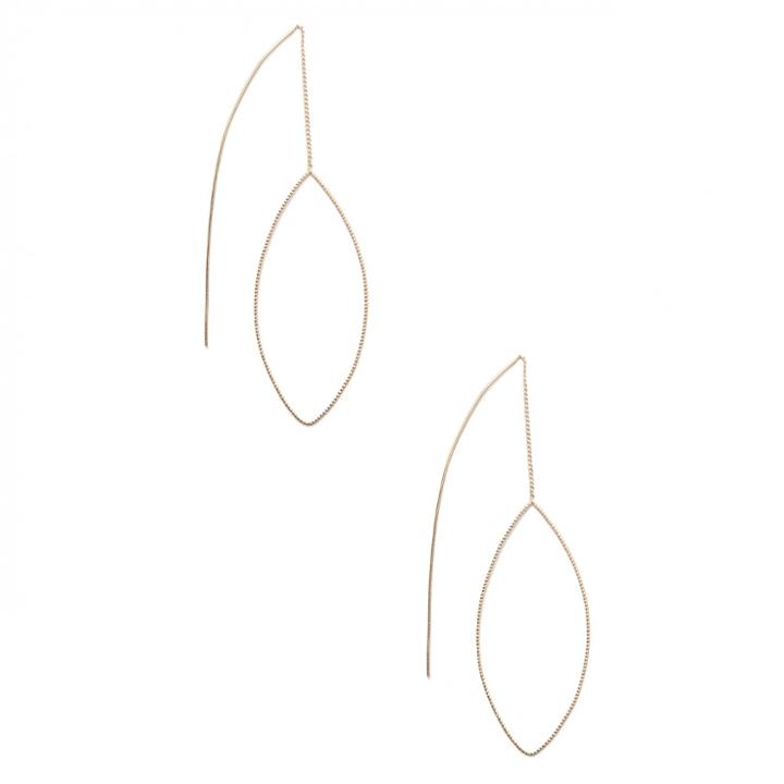 Sole Society Sole Society Front To Back Delicate Hoops - Gold