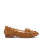 Sole Society Sole Society Ellison Suede Loafer - Chestnut