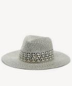 Sole Society Women's Straw Braid Panama Hat Navy Multi One Size From Sole Society