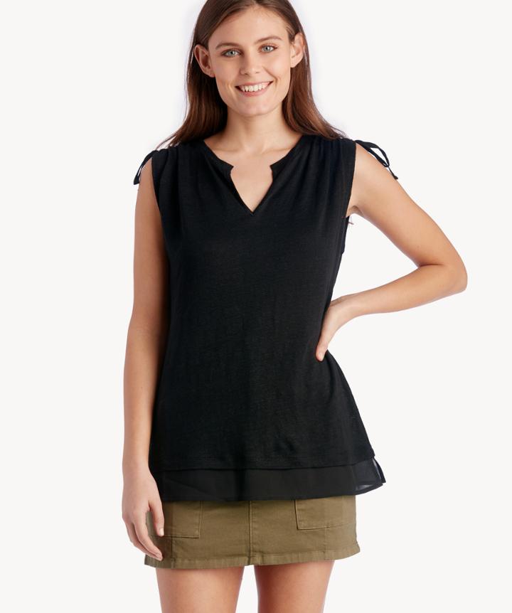 Sanctuary Sanctuary Nora Mix Tee - Black-xs