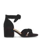 Lucky Brand Lucky Brand Women's Xaylah Knotted Sandals Black Size 5 Suede From Sole Society