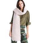 Sole Society Sole Society Chunky Oversize Knit Scarf - Blush-one Size