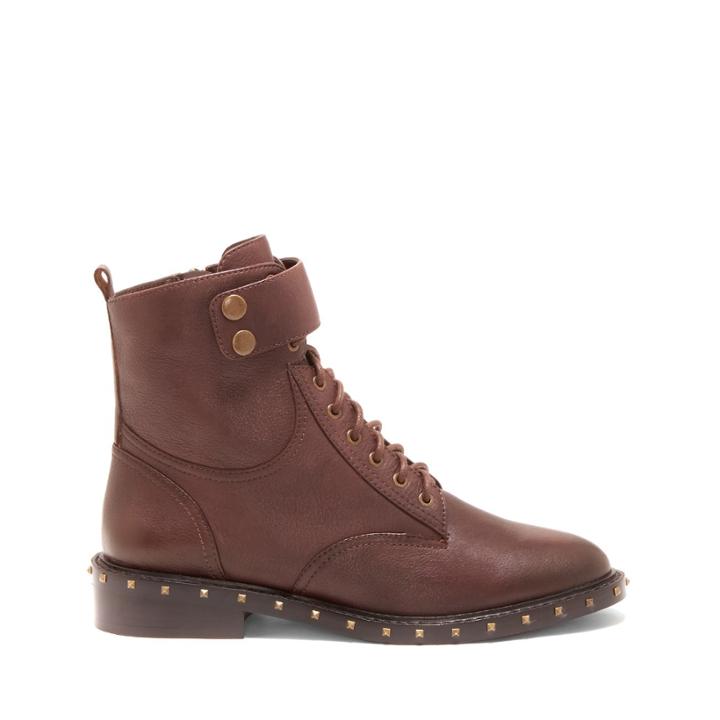 Vince Camuto Vince Camuto Talorini Lace Up Bootie - Burly Brown