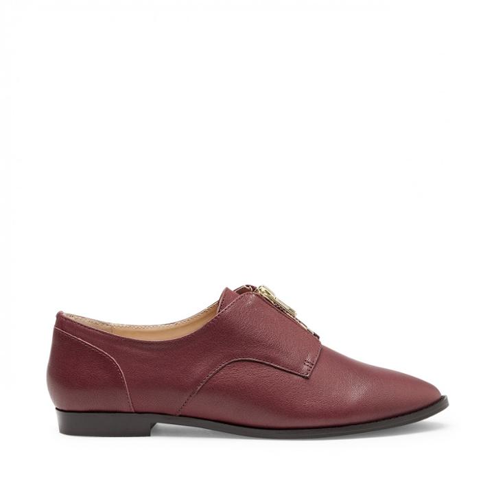 Sole Society Sole Society Nirvana Zipper Loafer - Cranberry-7