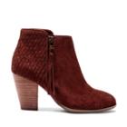 Sole Society Sole Society Zada Woven Ankle Bootie - Red Wine