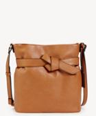 Sole Society Sole Society Karon Shoulder Vegan Bucket Cognac Leather Size Os