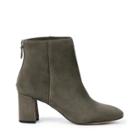 Sole Society Sole Society Garnette Flare Heel Bootie - Dark Olive