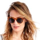Sole Society Sole Society Shain Small Round Sunglasses - Light Tortoise-one Size