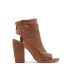 Dolce Vita Dolce Vita Niki Peep Toe Bootie - Chestnut Nubuck-6