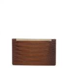 Sole Society Sole Society Reeves Exotic Boxy Clutch - Brown