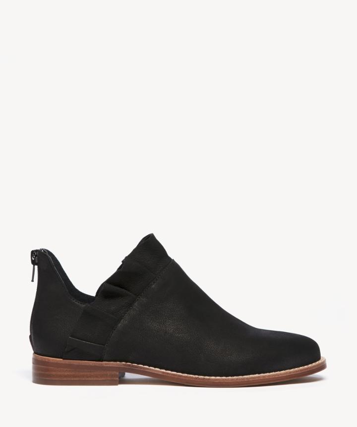 Sole Society Women's Brinya Ruffle Bootie Black Size 5 Leather From Sole Society