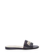 Louise Et Cie Louise Et Cie Women's Anneta Flat Sandals Black Size 5 Leather From Sole Society