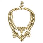 Sole Society Sole Society Feather Statement Necklace - Gold